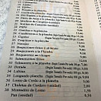 La Paz Garrigo menu