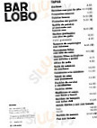 Lobo menu