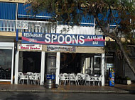 Spoons outside