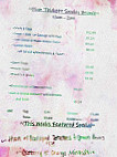 Plum Thickett Inn menu