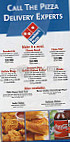 Domino's Pizza menu