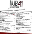 Hub 41 menu