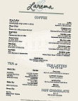 Larema Coffee House menu