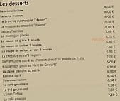 Cuisine D'antan menu