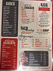 Shady Drive In menu