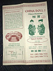 China Doll 2 menu