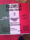 Pulcinella Pizzeria Italiana menu