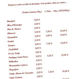 L'hexagone Cardápio