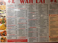 Wah Lai Chinese Takeaway menu