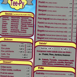 Tee Py Cardápio