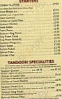 Village Spice Indian Takeaway menu