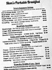 Scotty's Parkside Cafe menu