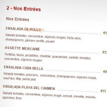 Bodeguita Avignon Cardápio
