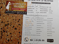 Rostiseria La Cuineta De La Valentina menu
