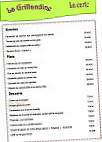 La Grillandine menu