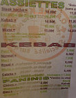 Roanne Kebab menu