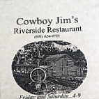 Cowboy Jim's Riverside menu