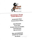Stone Pony Pizza menu