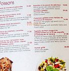 La Belle Escale menu