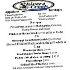 Shivers Creek Fish House menu