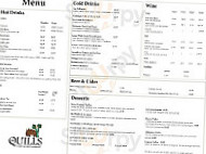 The George Vaults menu