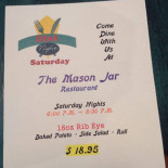 Mason Jar Cardápio
