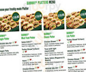 Subway menu