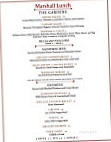 Marshall Steakhouse menu