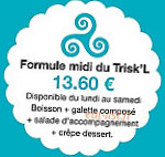 Le Trisk'l menu