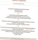 Chez Yvonne menu