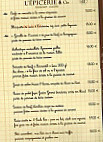 L'Epicerie & Cie menu