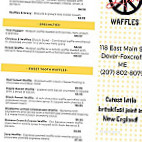 Peace, Love Waffles menu