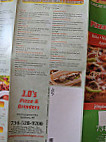 J D's Pizza Grinders menu