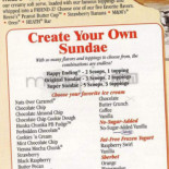 Friendly's Cardápio