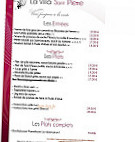 La Villa Saint Pierre menu