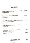 Aux Planches menu
