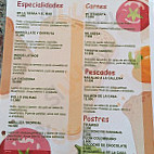 Casa Manuela menu