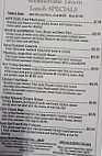 Weathervane Tavern menu