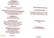 L'olivier menu