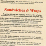 Friendly's Cardápio