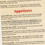 Friendly's Cardápio