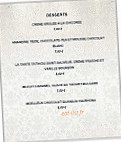 Le Saint Sauveur menu