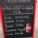 L'estocade Cardápio