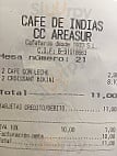 Cafe De Indias menu