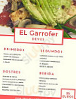 El Garrofer menu