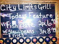 City Limits Grill menu