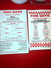 Five Guys menu