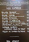 La Grimaudoise menu