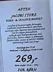 Jacobs Fiskerestaurant menu