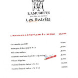L'amusette nancy Cardápio